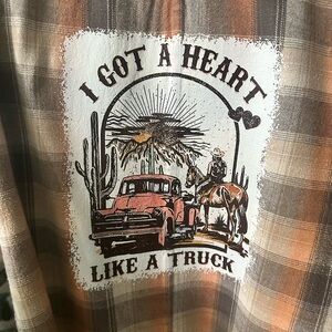 Upcycled flannel shirt